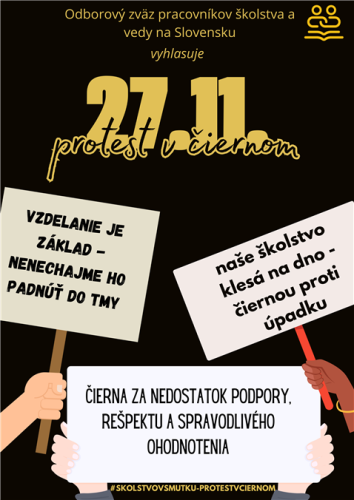 plagat protest-v-ciernom